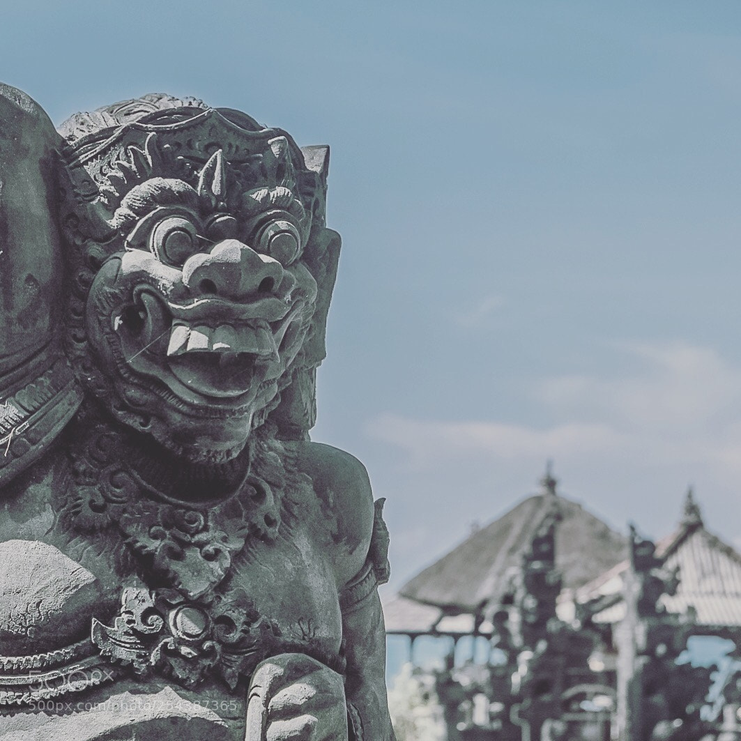 Canon EOS 5D Mark IV sample photo. Laughing protector - bali photography