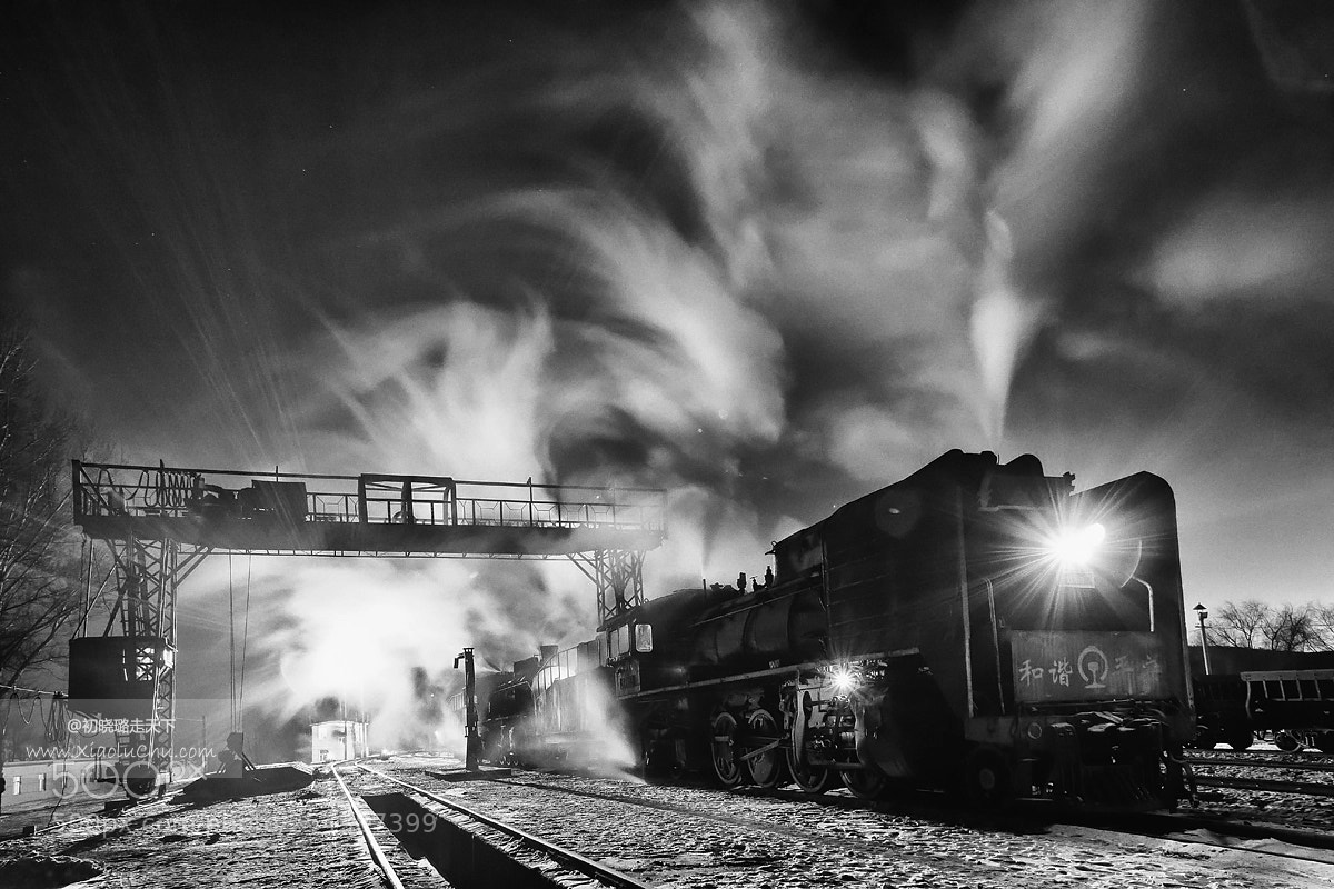 Canon EOS 5D Mark II sample photo. Steam locomotive in china photography