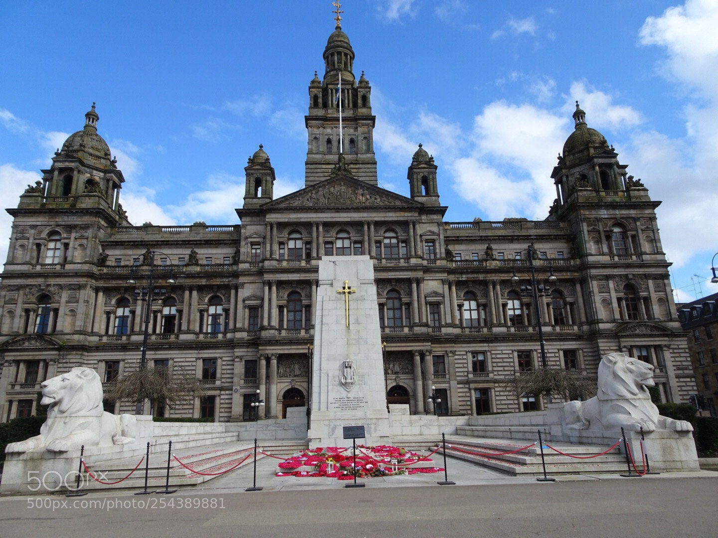 Sony DSC-HX90 sample photo. Glasgow city chambers  photography