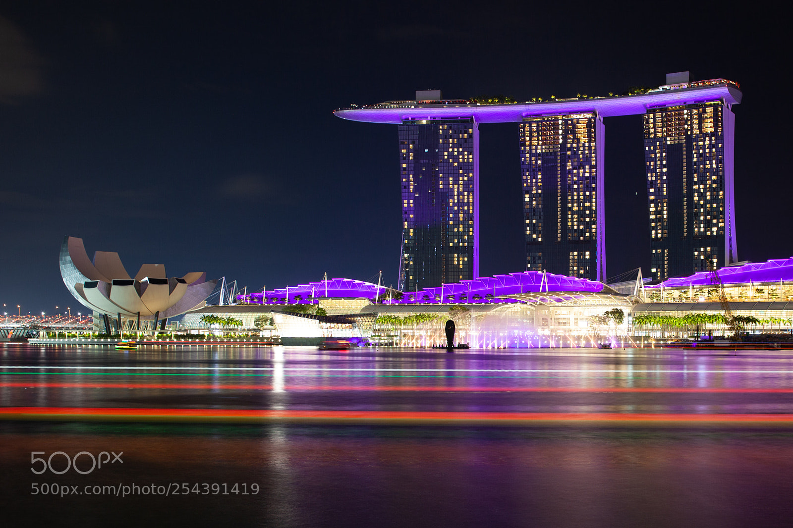 Canon EOS 5D Mark II sample photo. Marina bay photography