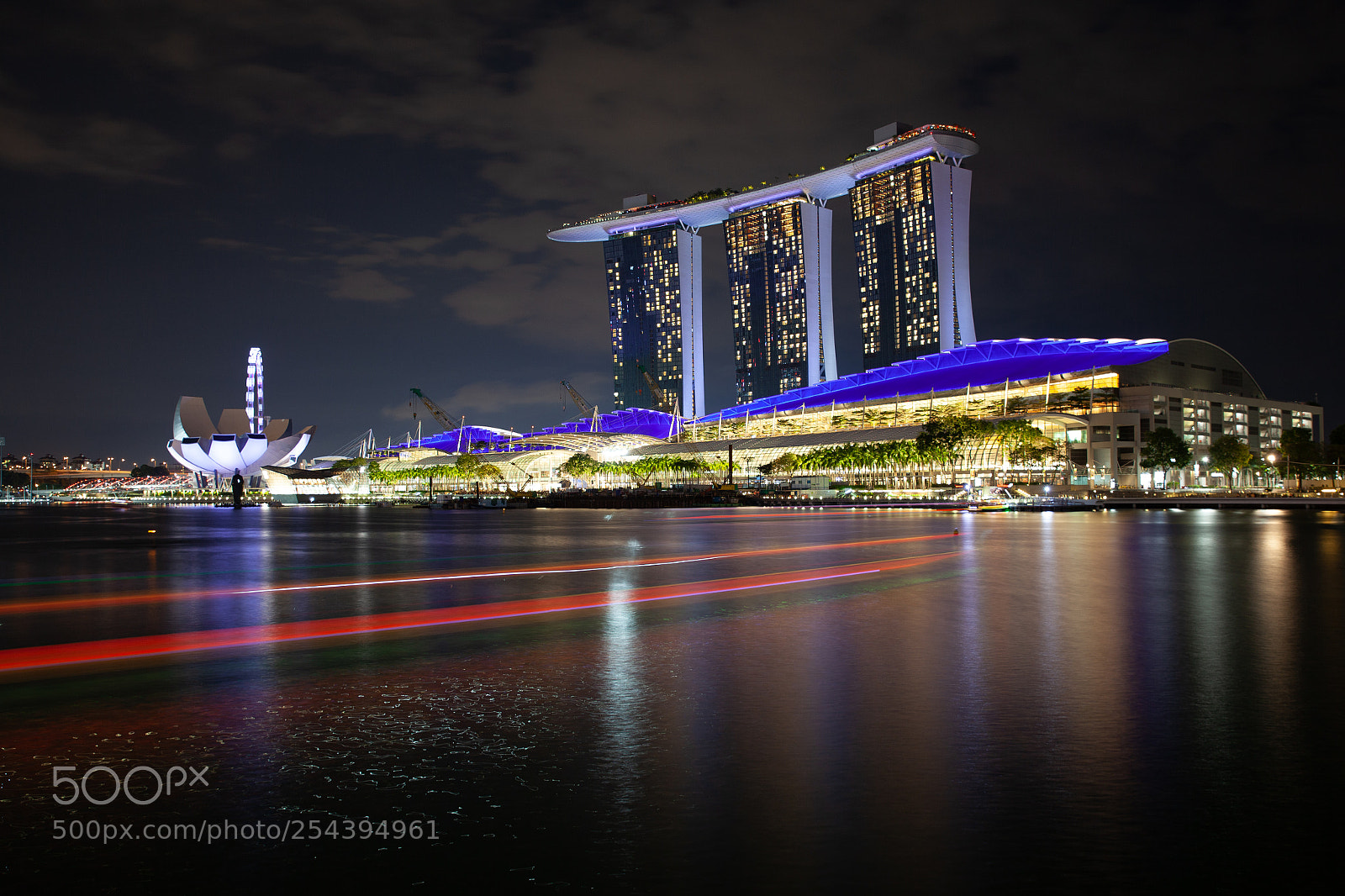 Canon EOS 5D Mark II sample photo. Marina bay photography