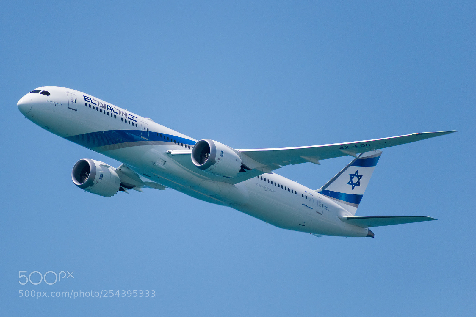 Nikon D5600 sample photo. Elal boeing 787 dreamliner photography