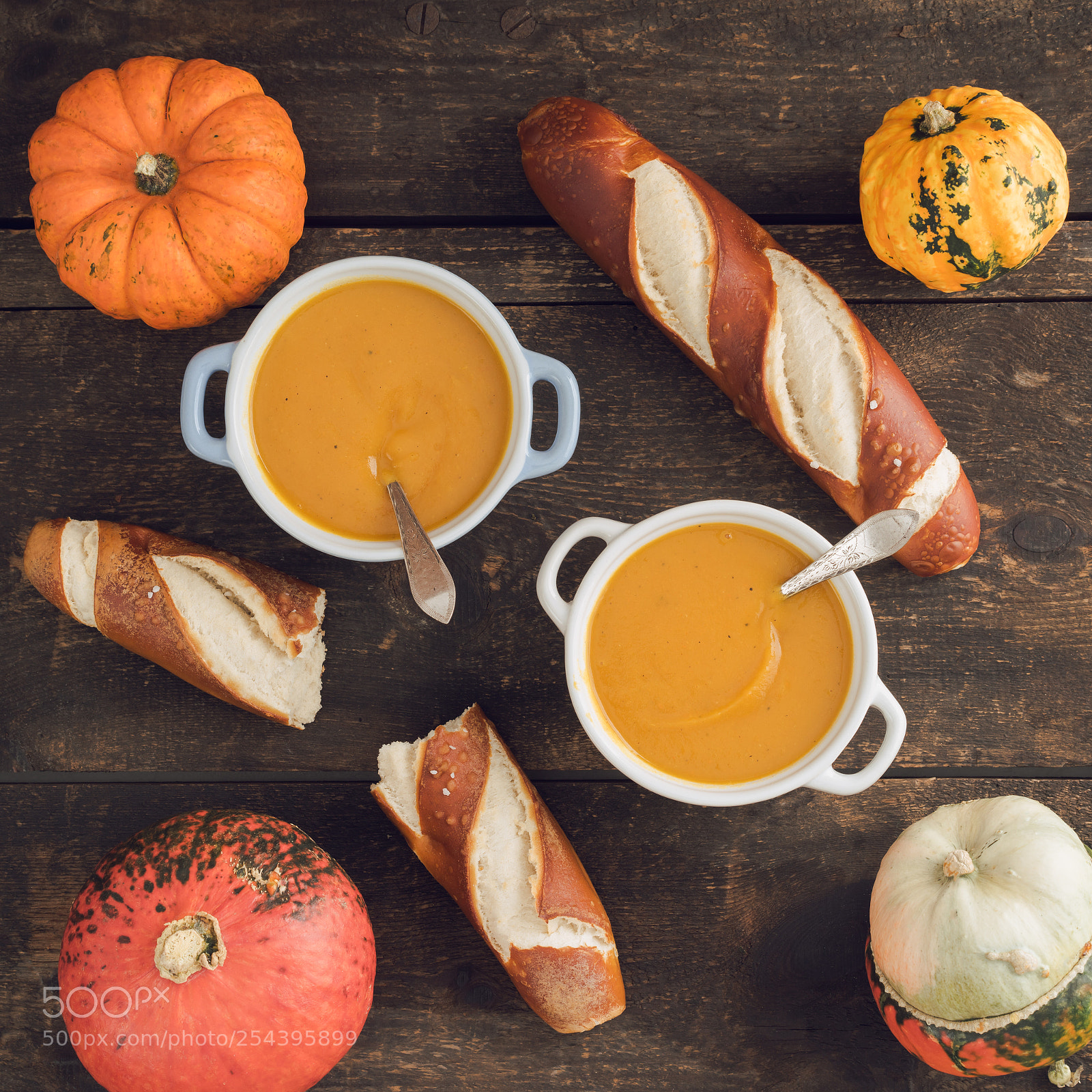 Sony a7R sample photo. Pumpkin soup and pretzel photography