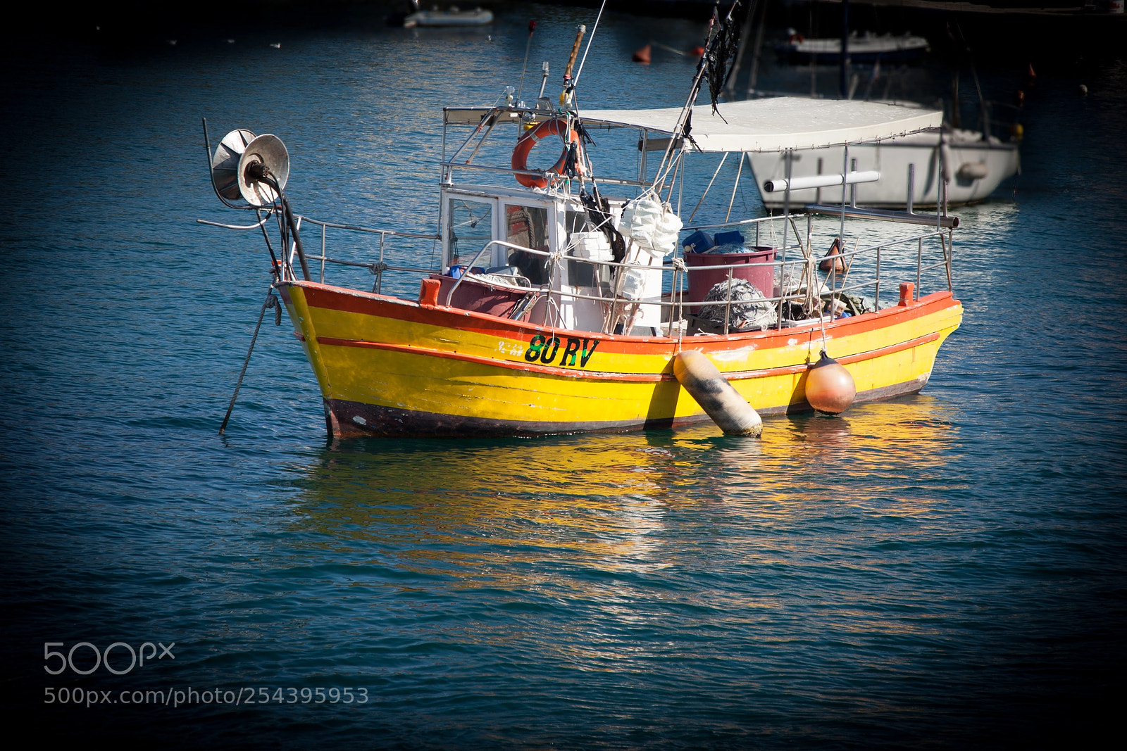 Canon EOS 5D Mark II sample photo. Fisherboat in rovinj, croatia photography