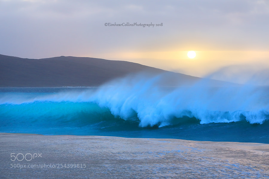 Canon EOS 5D Mark IV sample photo. Sundown at scarista beach photography