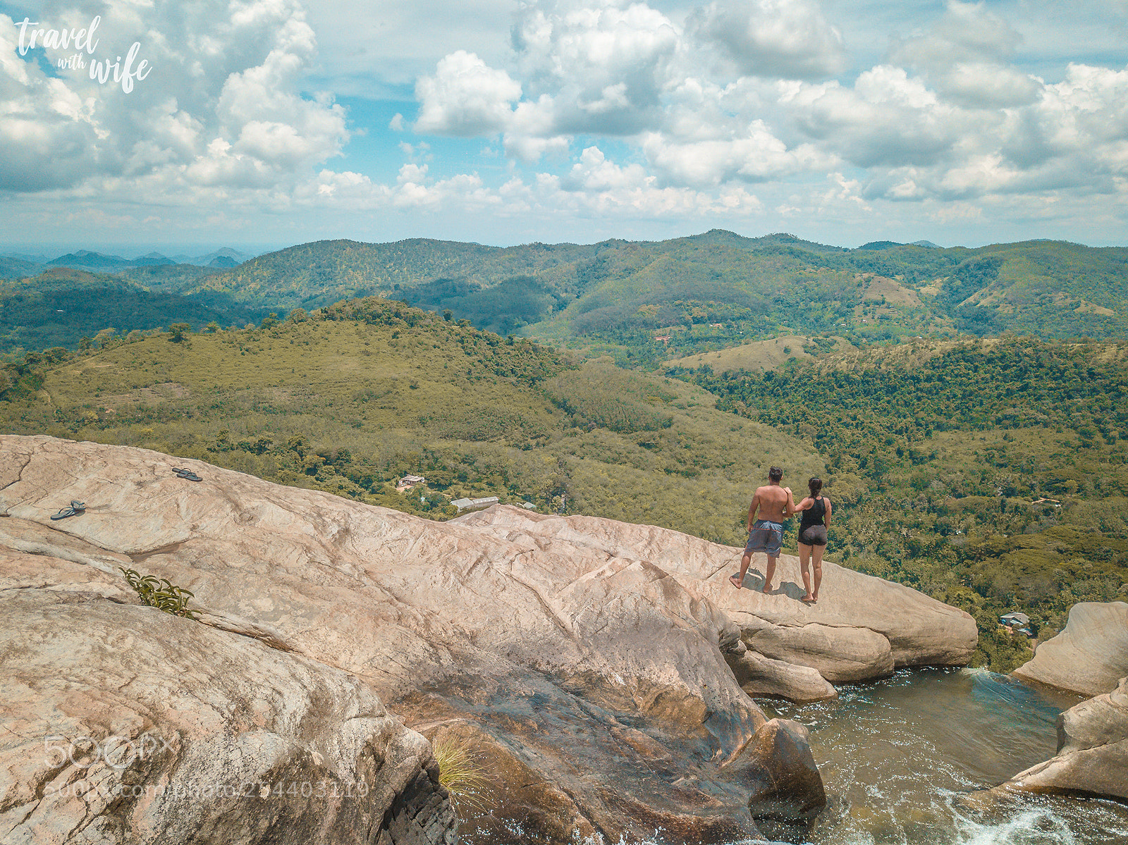 DJI FC220 sample photo. Top of diyaluma waterfall photography