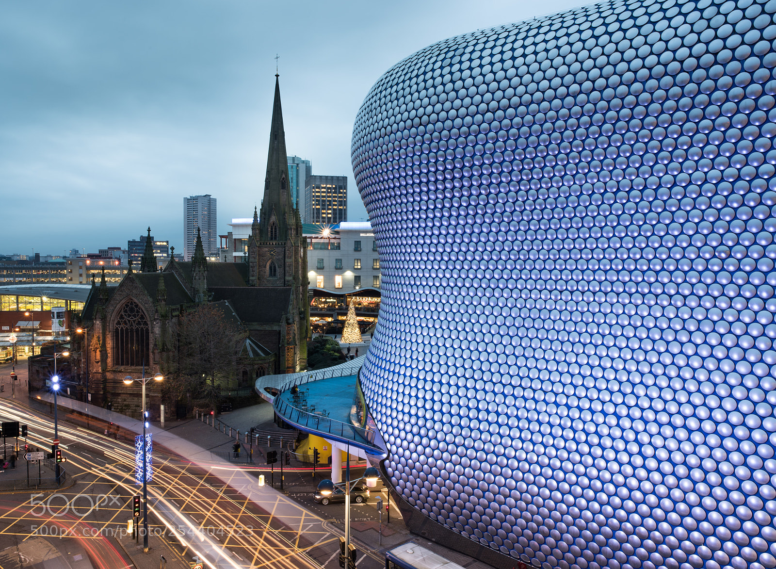 Nikon D810 sample photo. Selfridges at blue hour photography