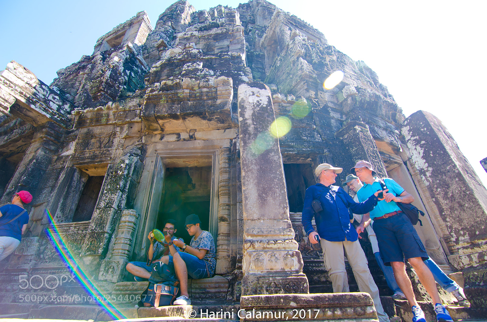 Nikon D7000 sample photo. Angkor thom tourists photography