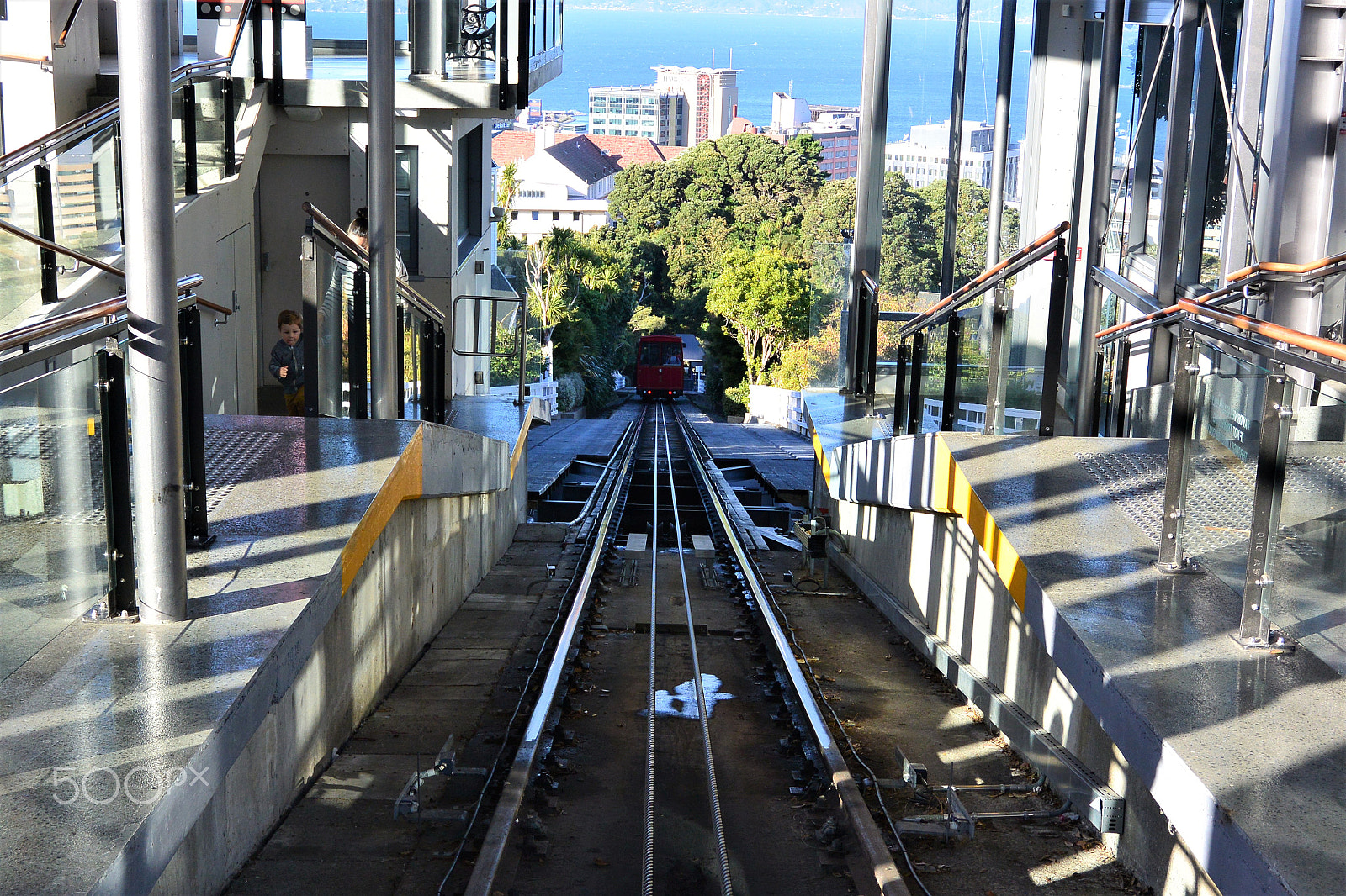 Nikon 1 AW1 sample photo. Wellington cable car photography