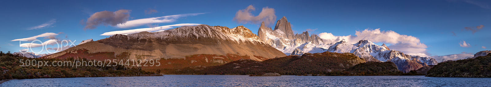 Canon EOS 5D Mark IV sample photo. Fitz roy morning pano photography