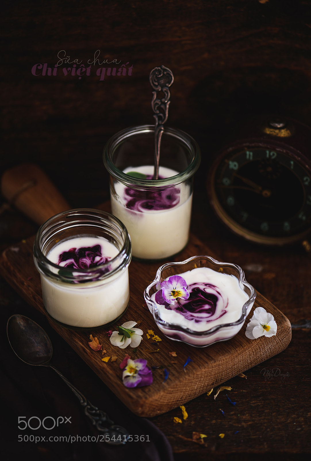 Nikon D850 sample photo. Heidelbeer -joghurt photography
