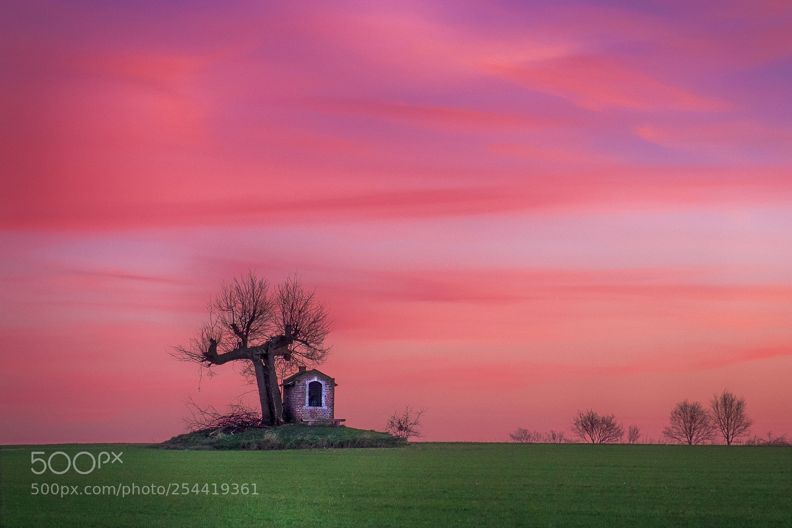 Fujifilm X-T10 sample photo. Field chapel under flanders photography
