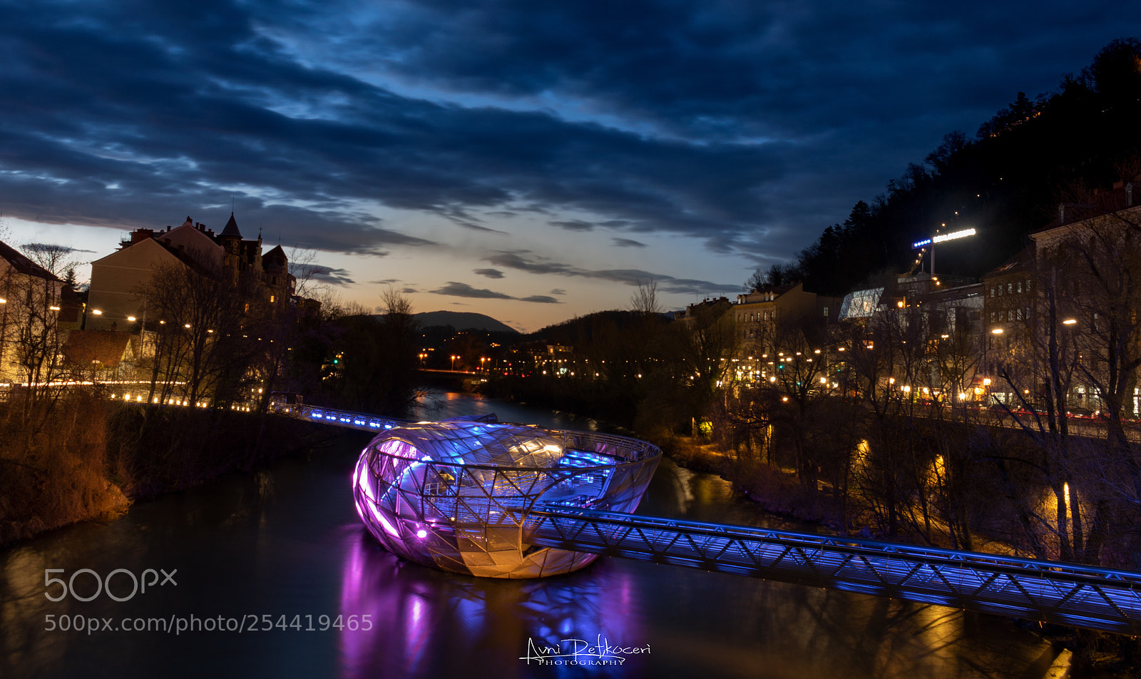 Nikon D3300 sample photo. Murinsel bei nacht photography