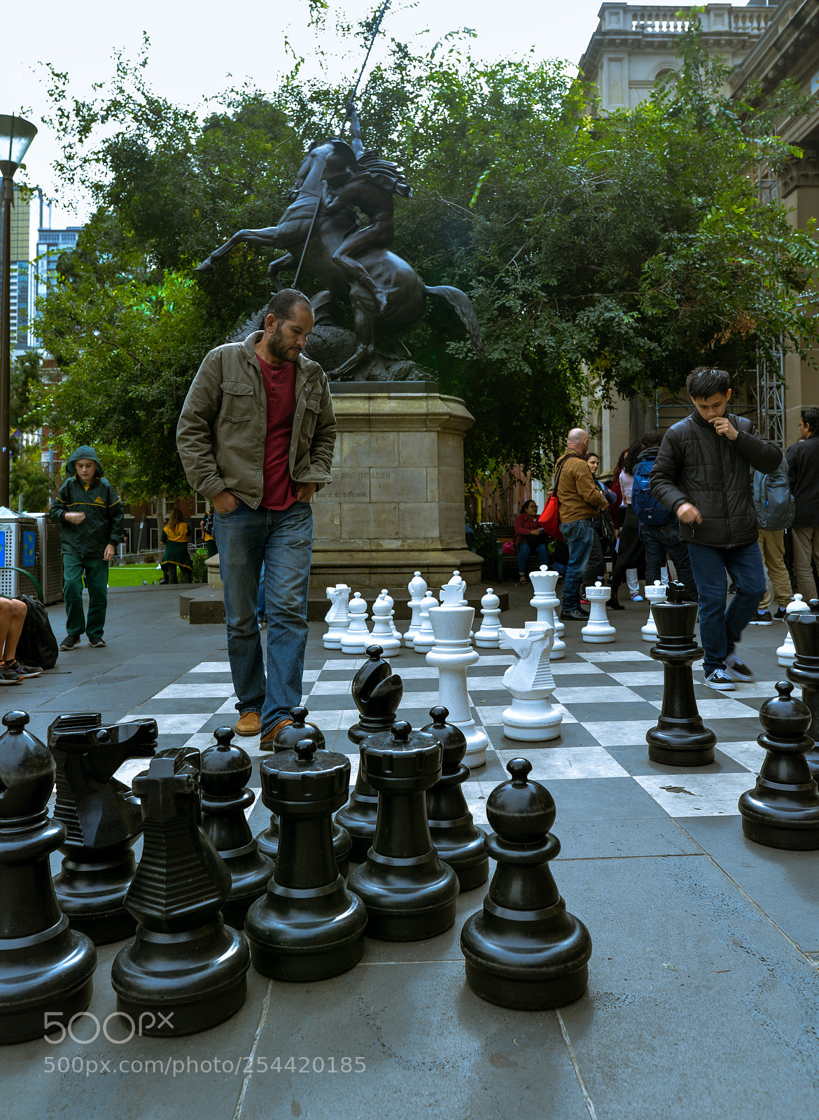 Nikon D800E sample photo. Giant chess players photography