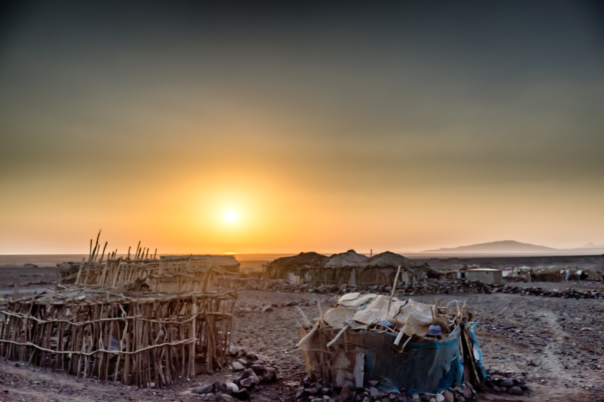 Sony Cyber-shot DSC-RX1 sample photo. Houses in the danakil depression photography