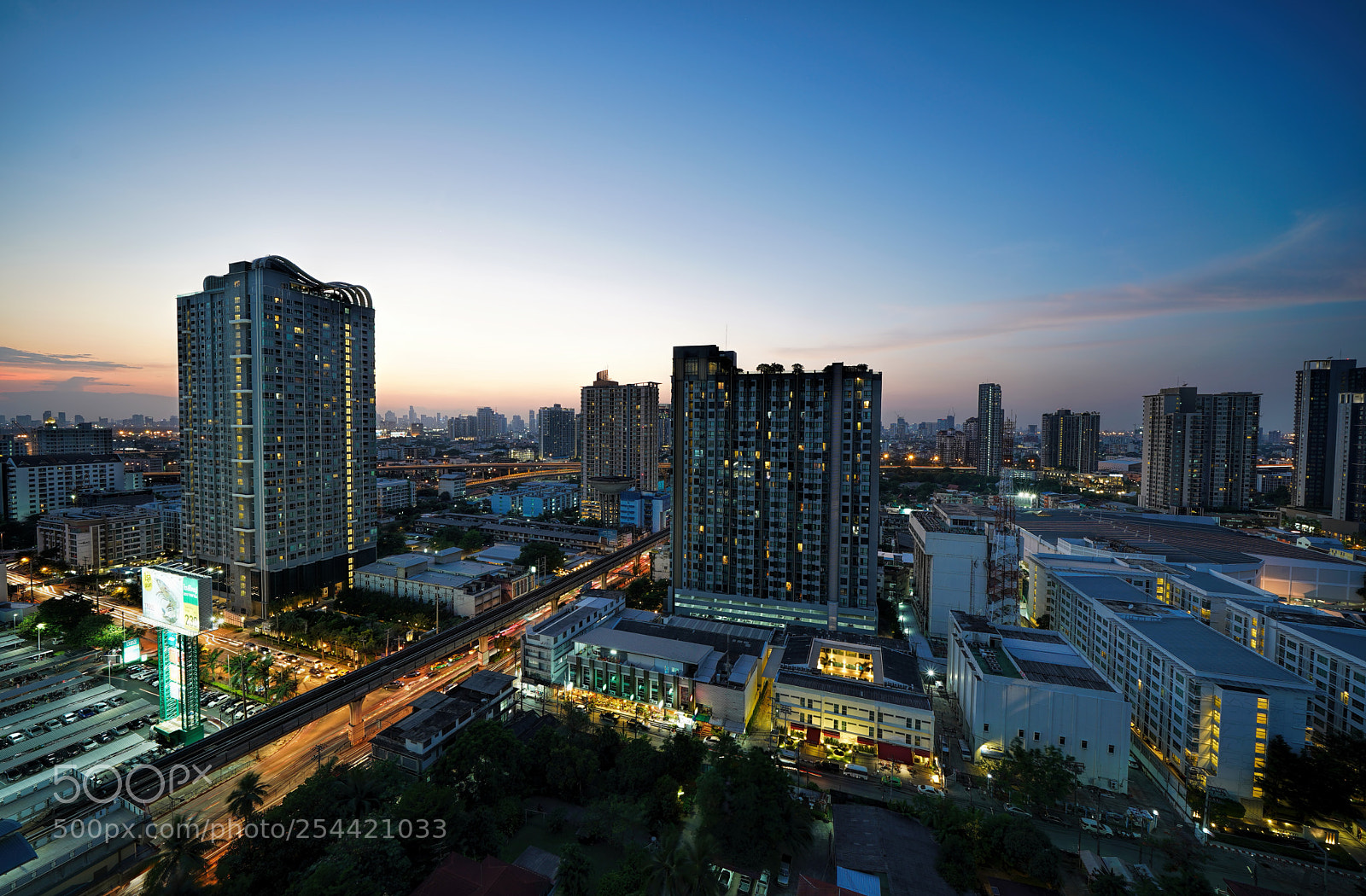 Sony a7 III sample photo. Bangkok twilight, thailand photography