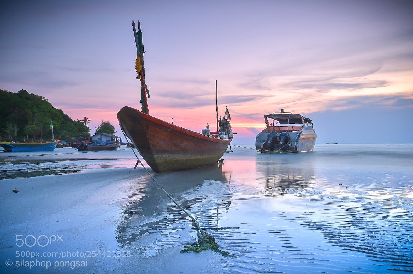 Nikon D750 sample photo. Fishing boat at rayong photography