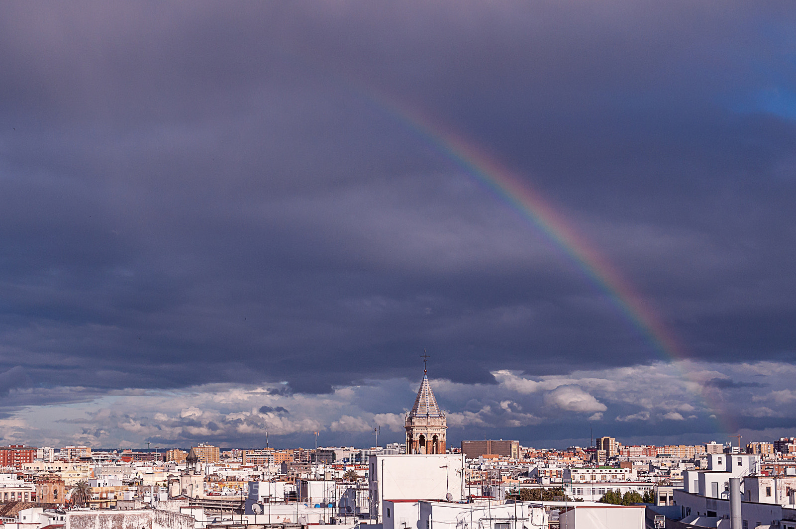 Nikon D5000 sample photo. Sky above sevilla photography