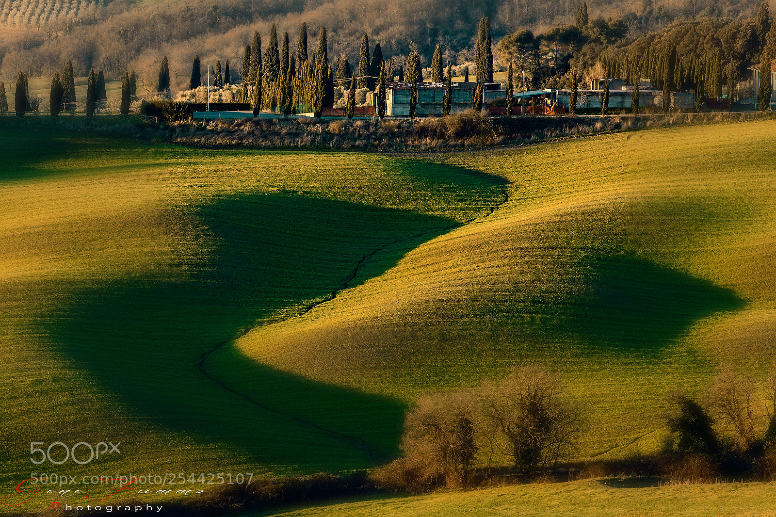 Canon EOS 5D Mark II sample photo. Val d' orcia lights photography