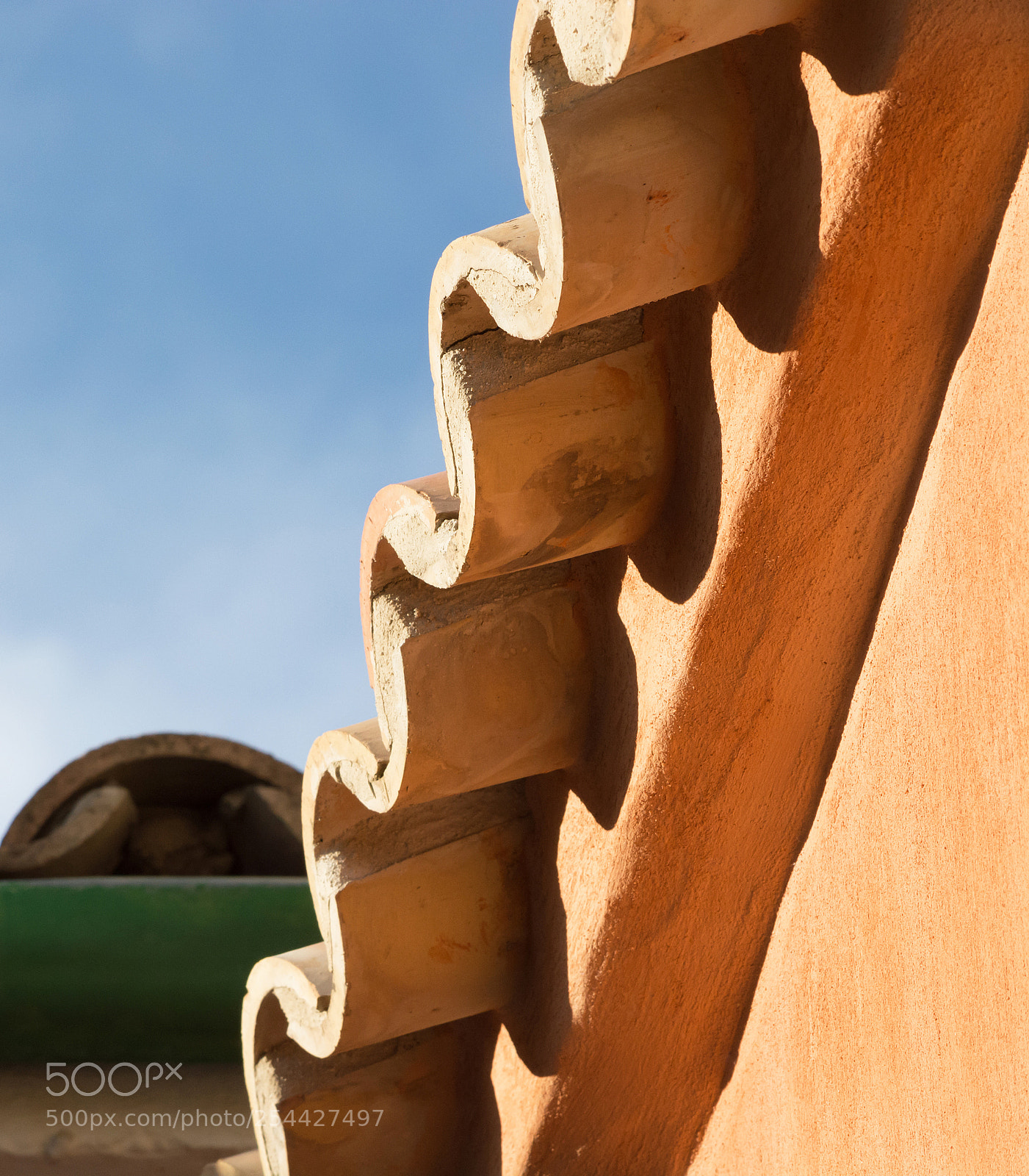 Nikon D7100 sample photo. Roof tiles and sky photography