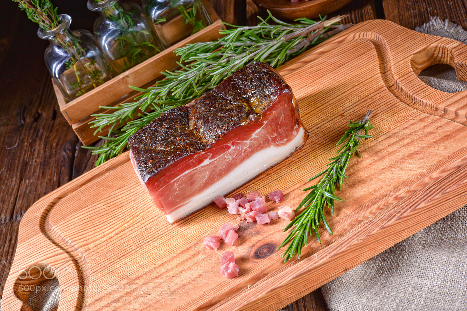 Nikon D810 sample photo. Smoked south tyrolean bacon photography