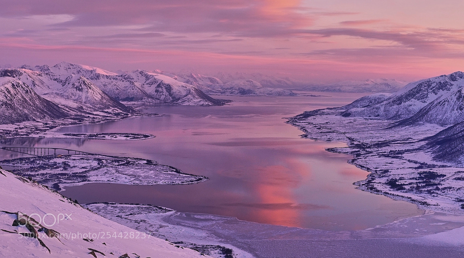 Sony a6000 sample photo. Fjord in last colourful photography