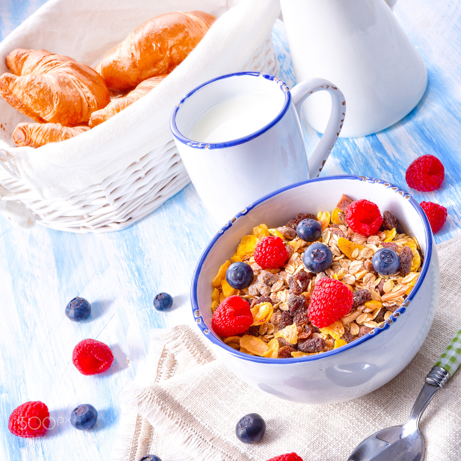 Nikon D810 sample photo. Muesli breakfast menu with photography