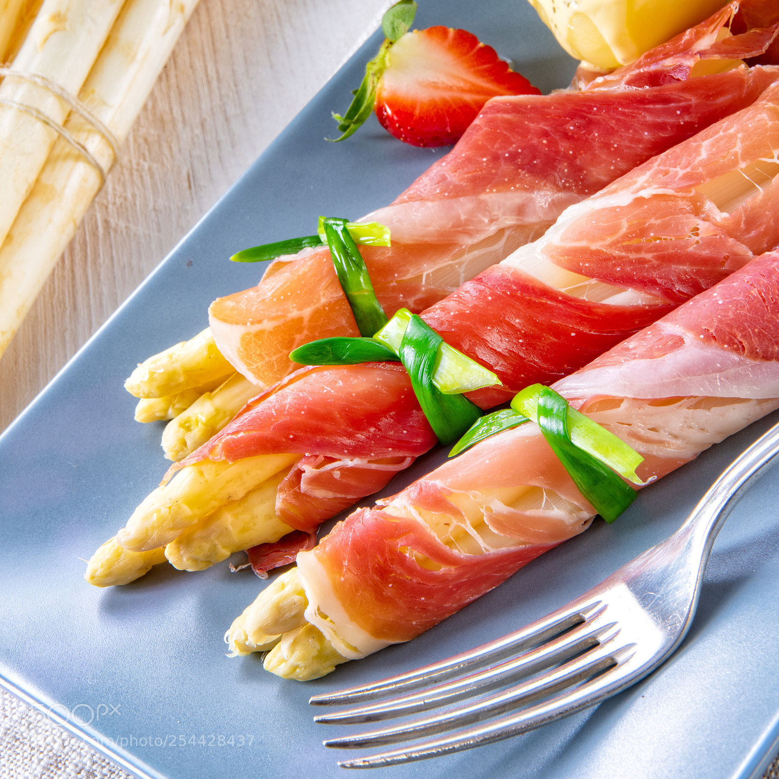 Nikon D810 sample photo. Asparagus ham rolls with photography