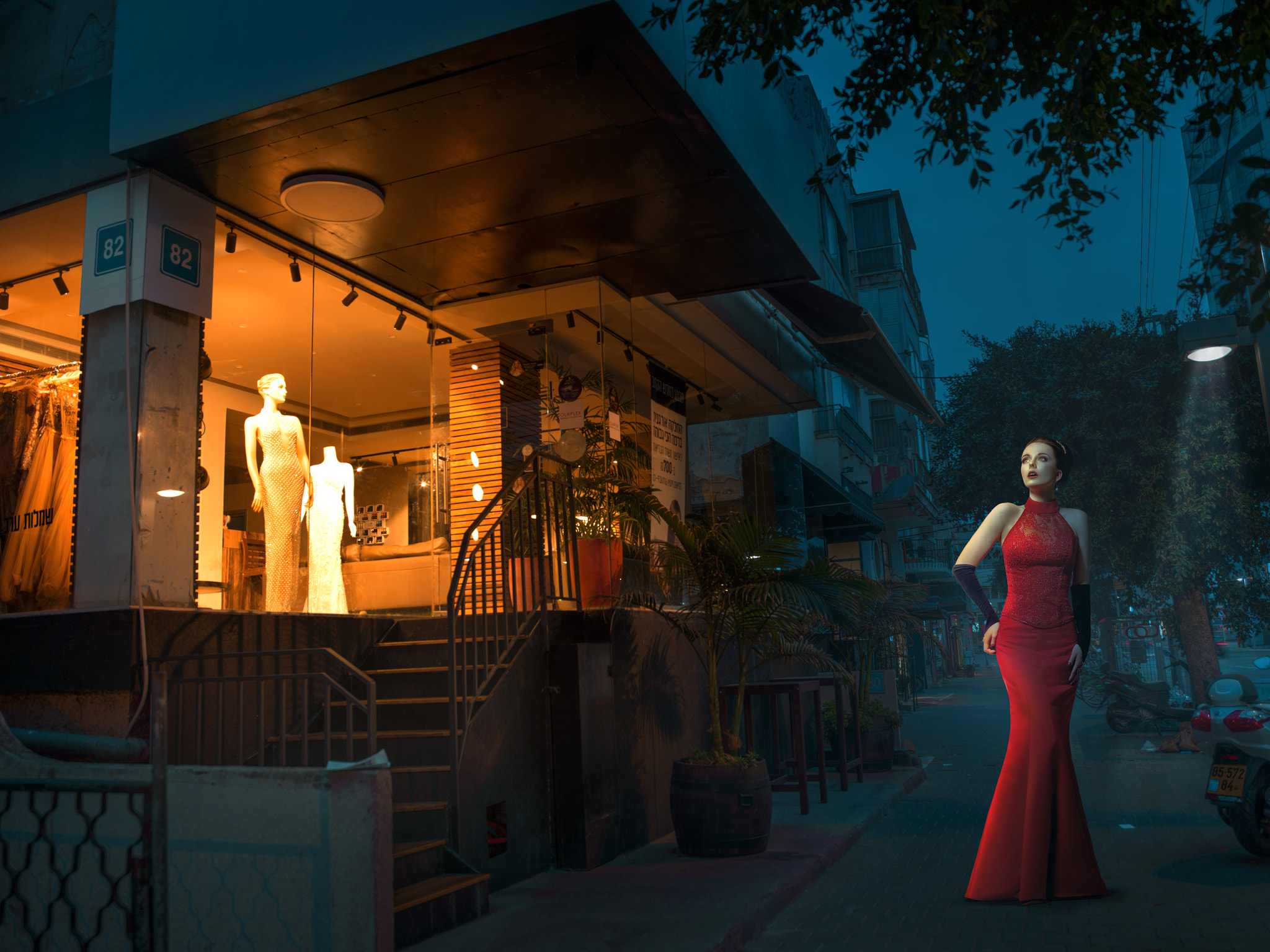 Hasselblad H6D sample photo. Fashion at night photography