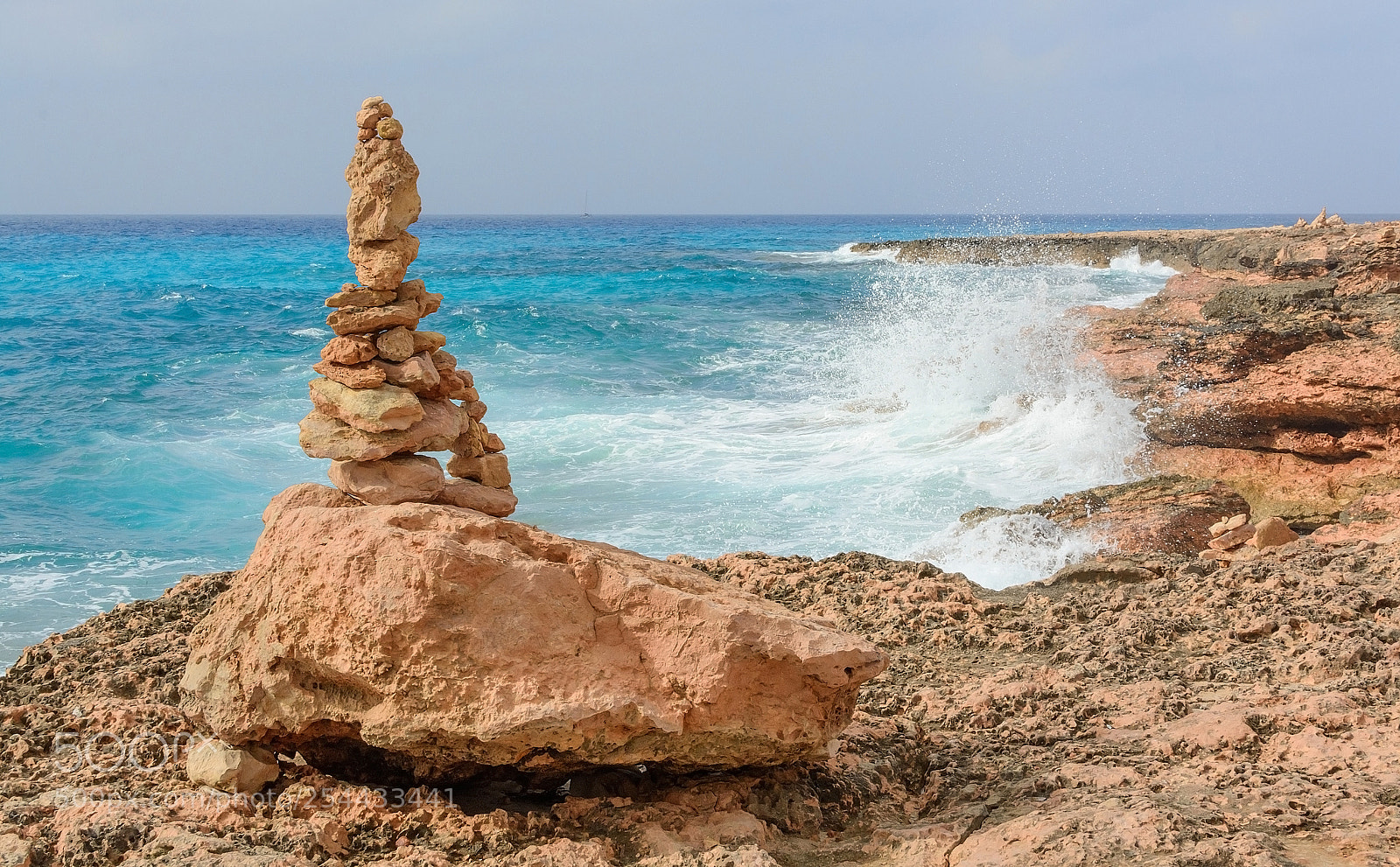 Nikon D7100 sample photo. Rock tower and splashing photography