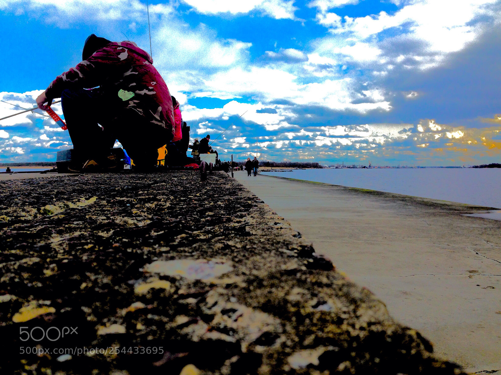 Apple iPhone 5 sample photo. Fishermen photography