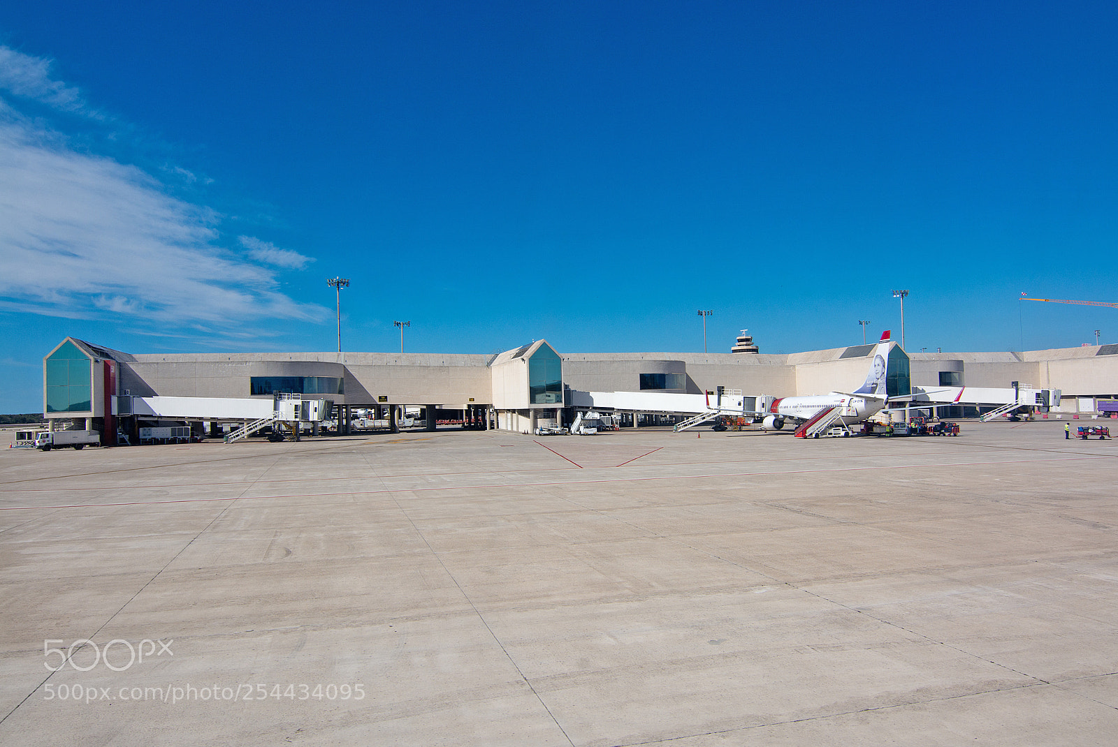Nikon D7100 sample photo. Palma airport tarmac photography