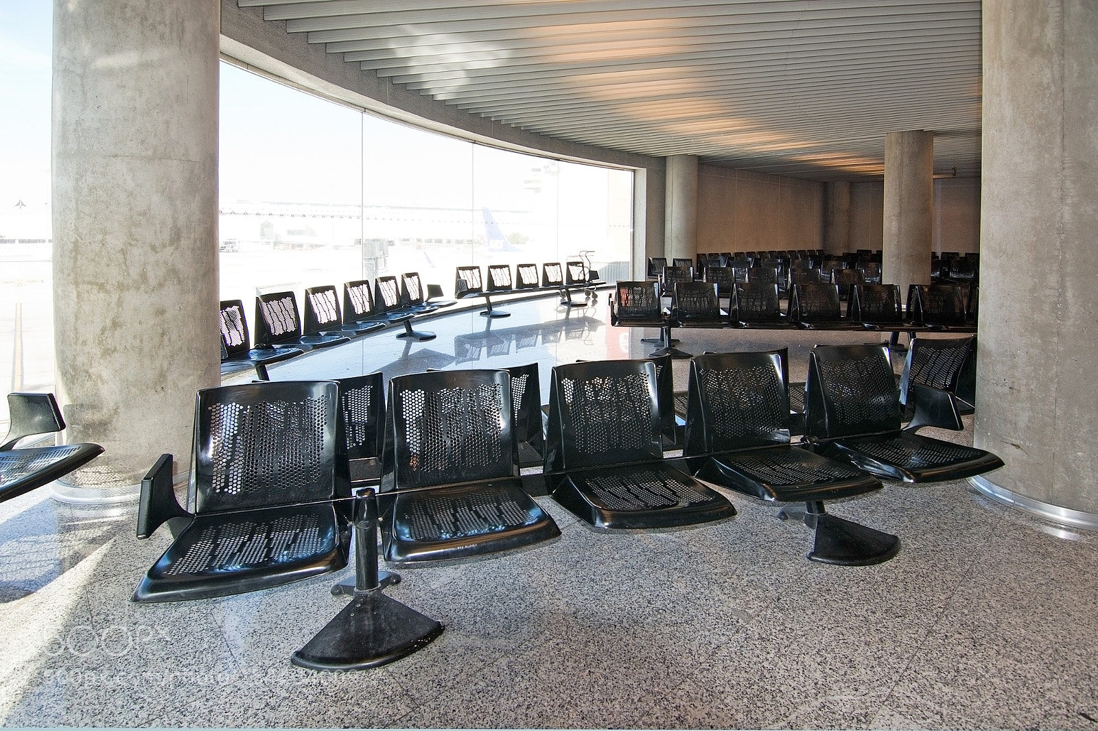 Nikon D7100 sample photo. Palma airport interior photography