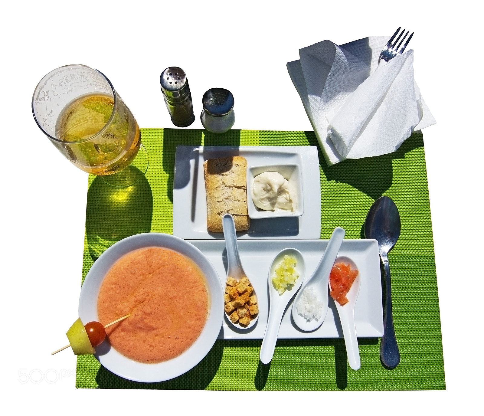 Nikon D7100 sample photo. Gazpacho soup and chopped photography