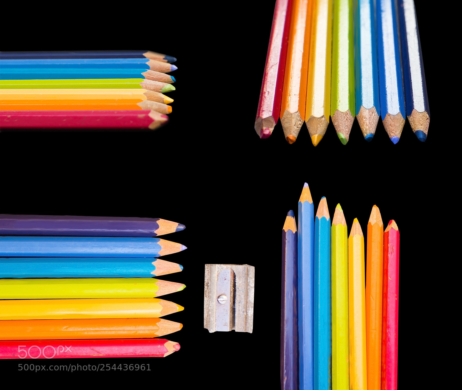 Nikon D7100 sample photo. Seven colorful drawing pens photography