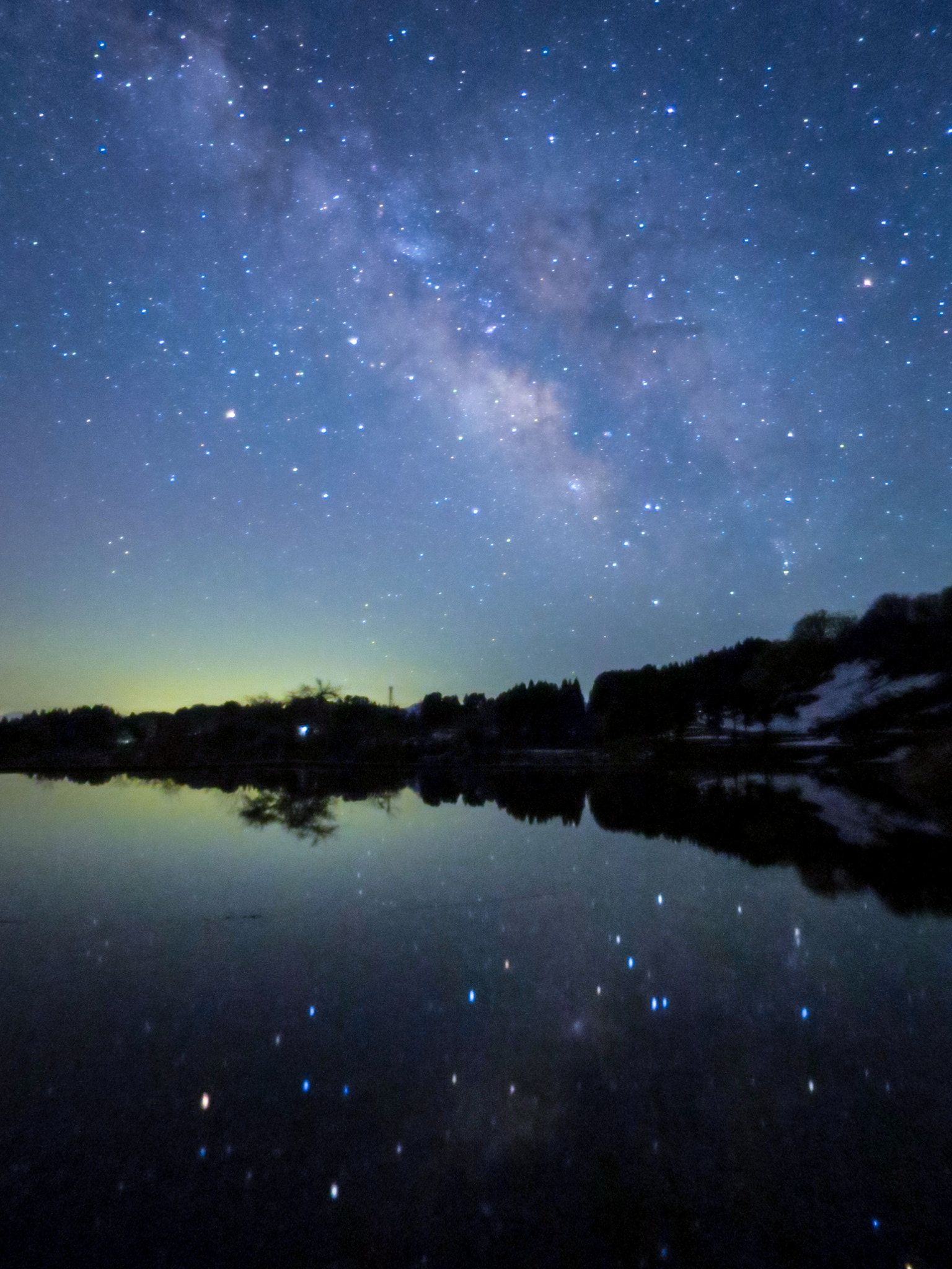 Canon PowerShot S120 sample photo. Reflection of starry sky and milky way photography