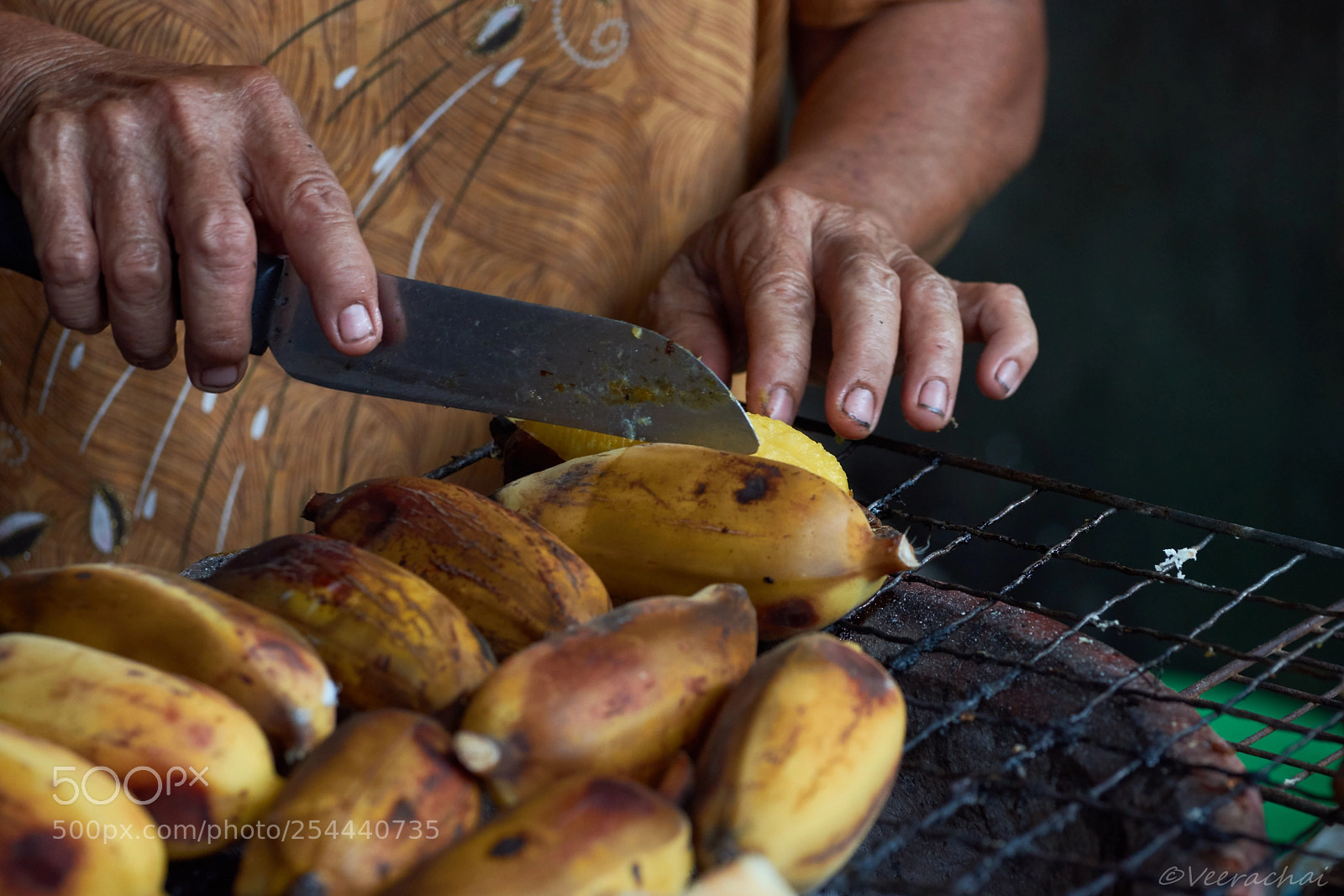 Nikon D7200 sample photo. Grilled banana photography