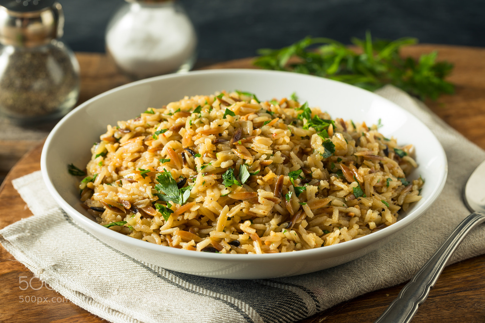 Canon EOS 5D Mark IV sample photo. Savory homemade rice pilaf photography