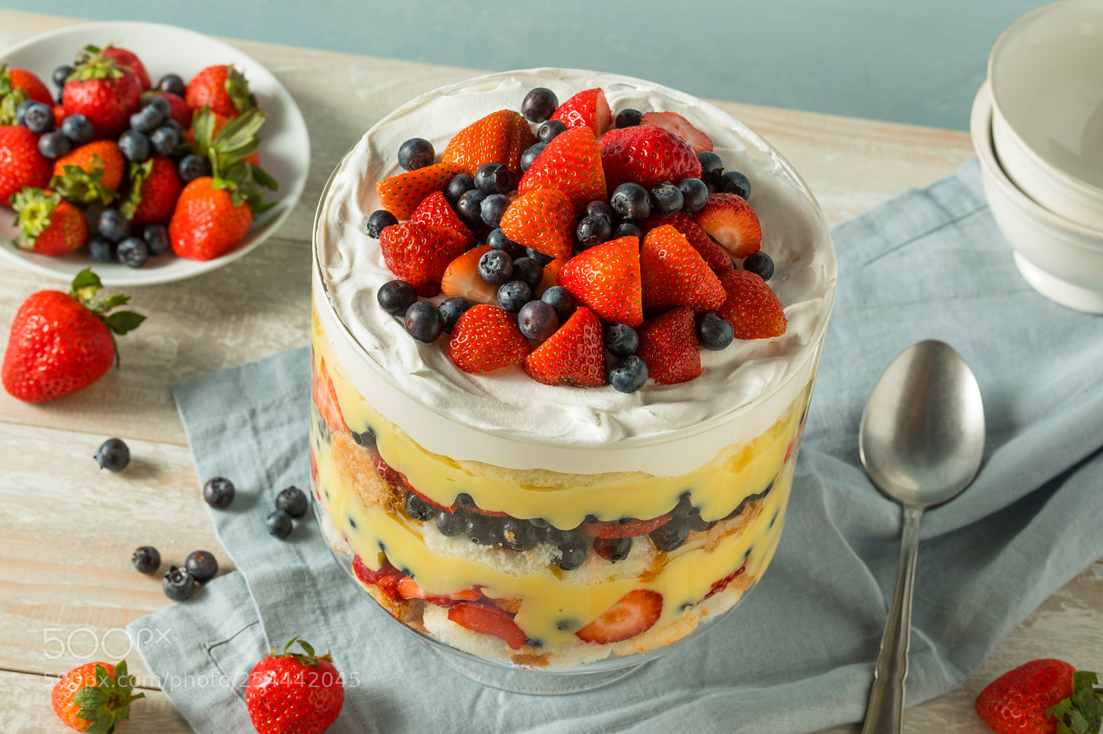 Canon EOS 5D Mark IV sample photo. Sweet homemade strawberry trifle photography
