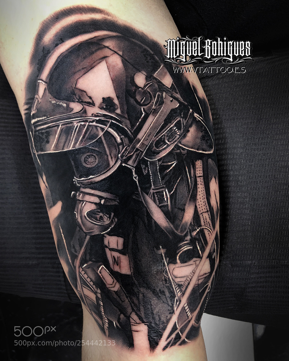 Apple iPhone X sample photo. Firefighter tattoo photography