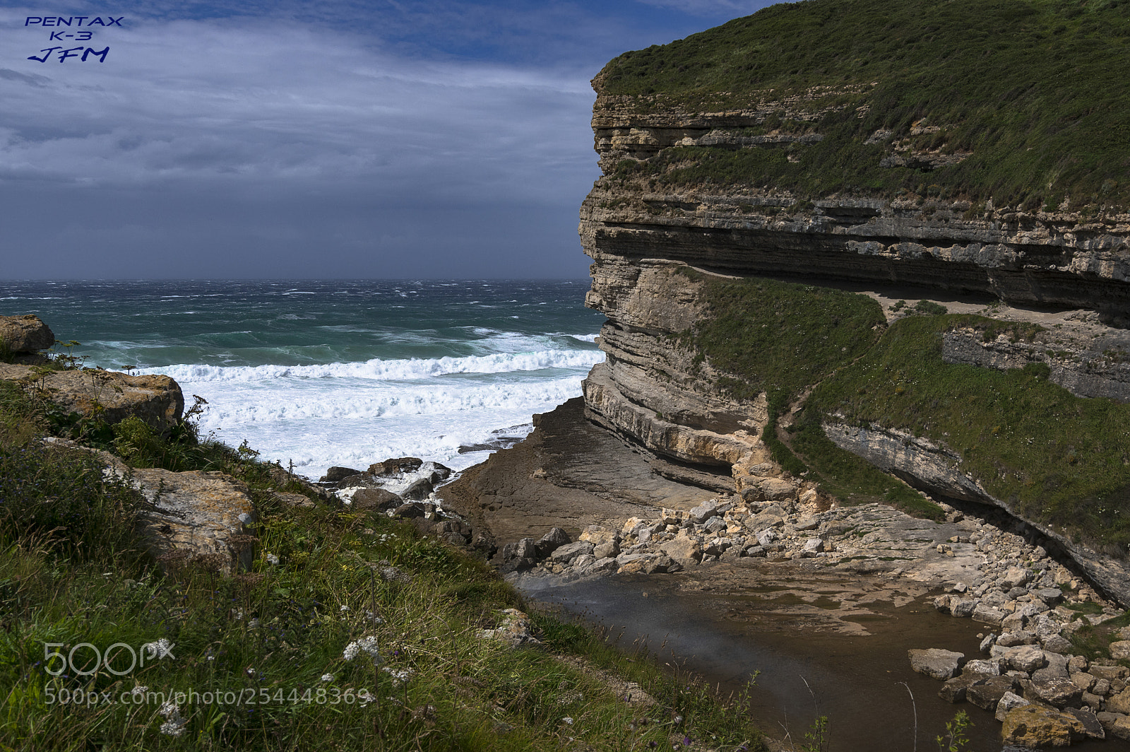 Pentax K-3 sample photo. Acantilado bolao -cantabria- photography