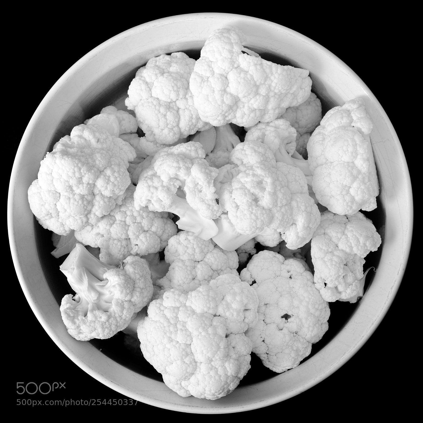 Sigma DP3 Merrill sample photo. Bowl of cauliflower photography