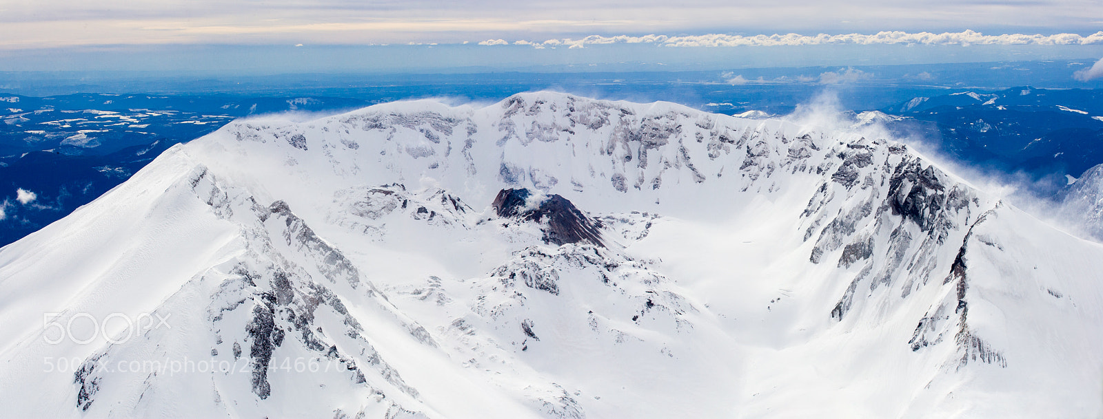 Canon EOS-1D Mark II sample photo. Panoramic mount st helens photography