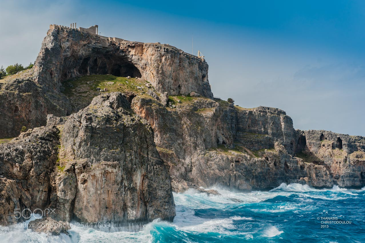 Nikon D700 sample photo. Lindos, east side of photography