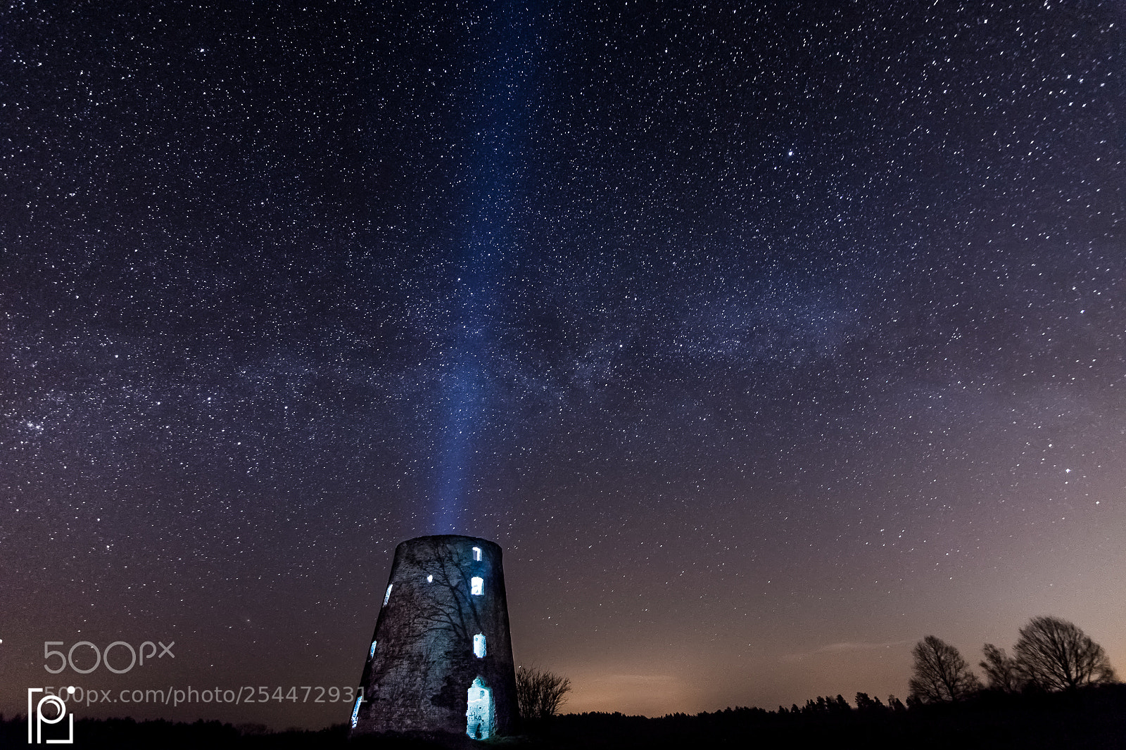 Nikon D7200 sample photo. Old windmill and sky photography