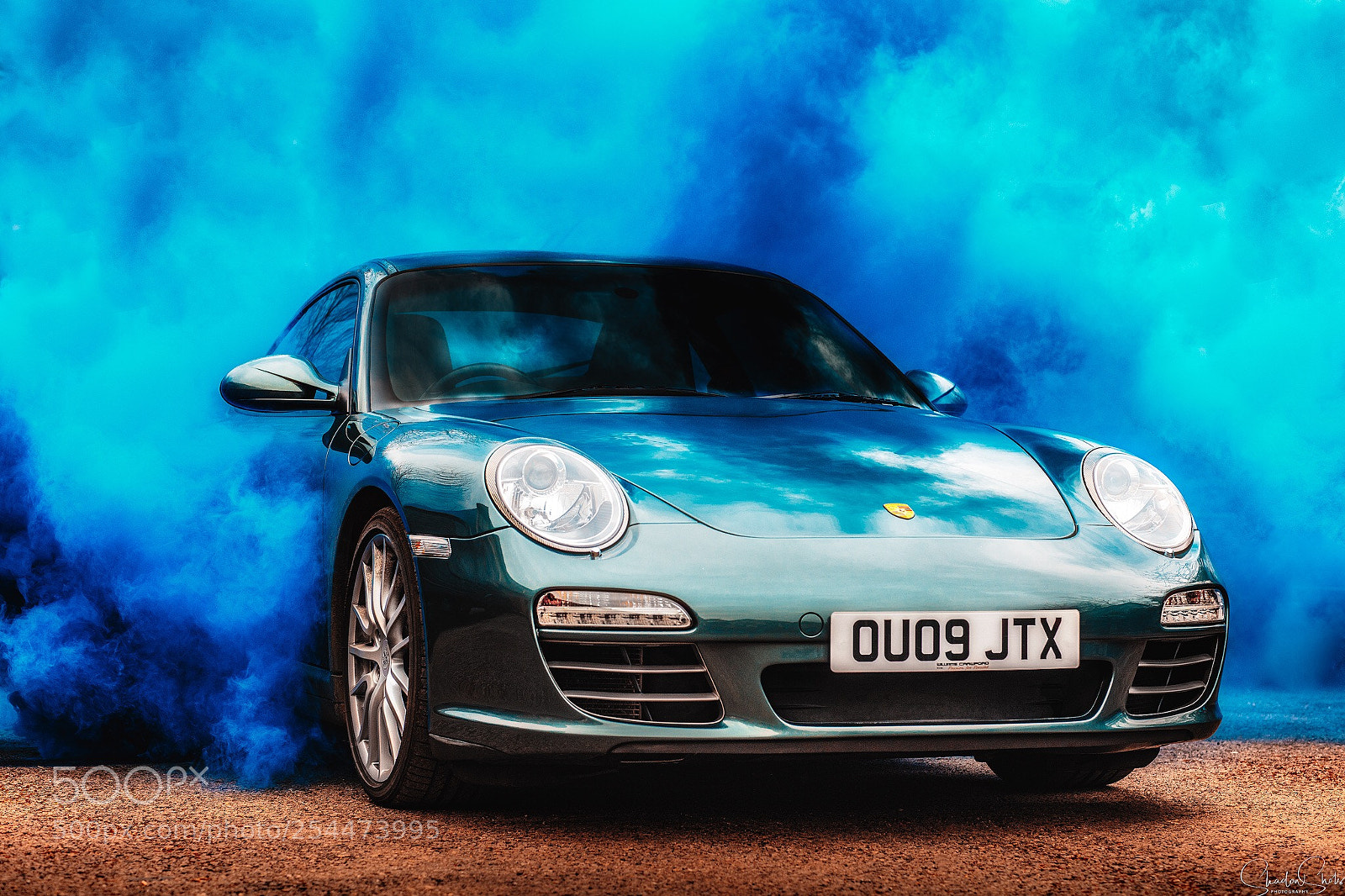 Canon EOS 5DS R sample photo. “smoke and a porsche” ©2018		 photography