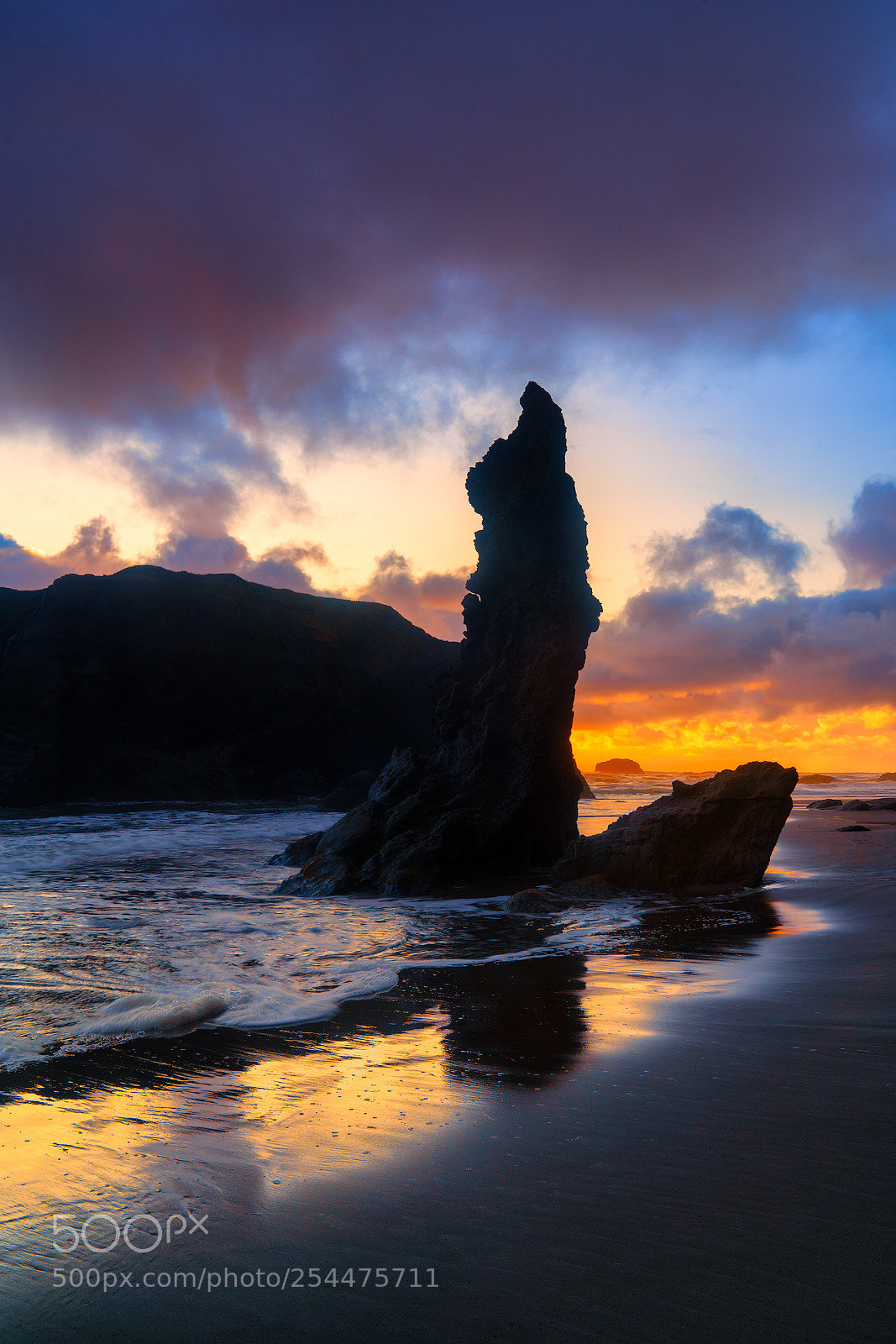 Sony a7R III sample photo. Sea stack and sunset photography