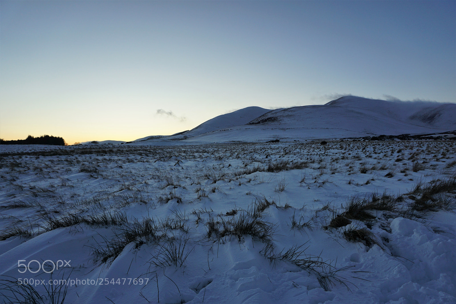 Sony a6000 sample photo. Afterglow in southern pentlands photography