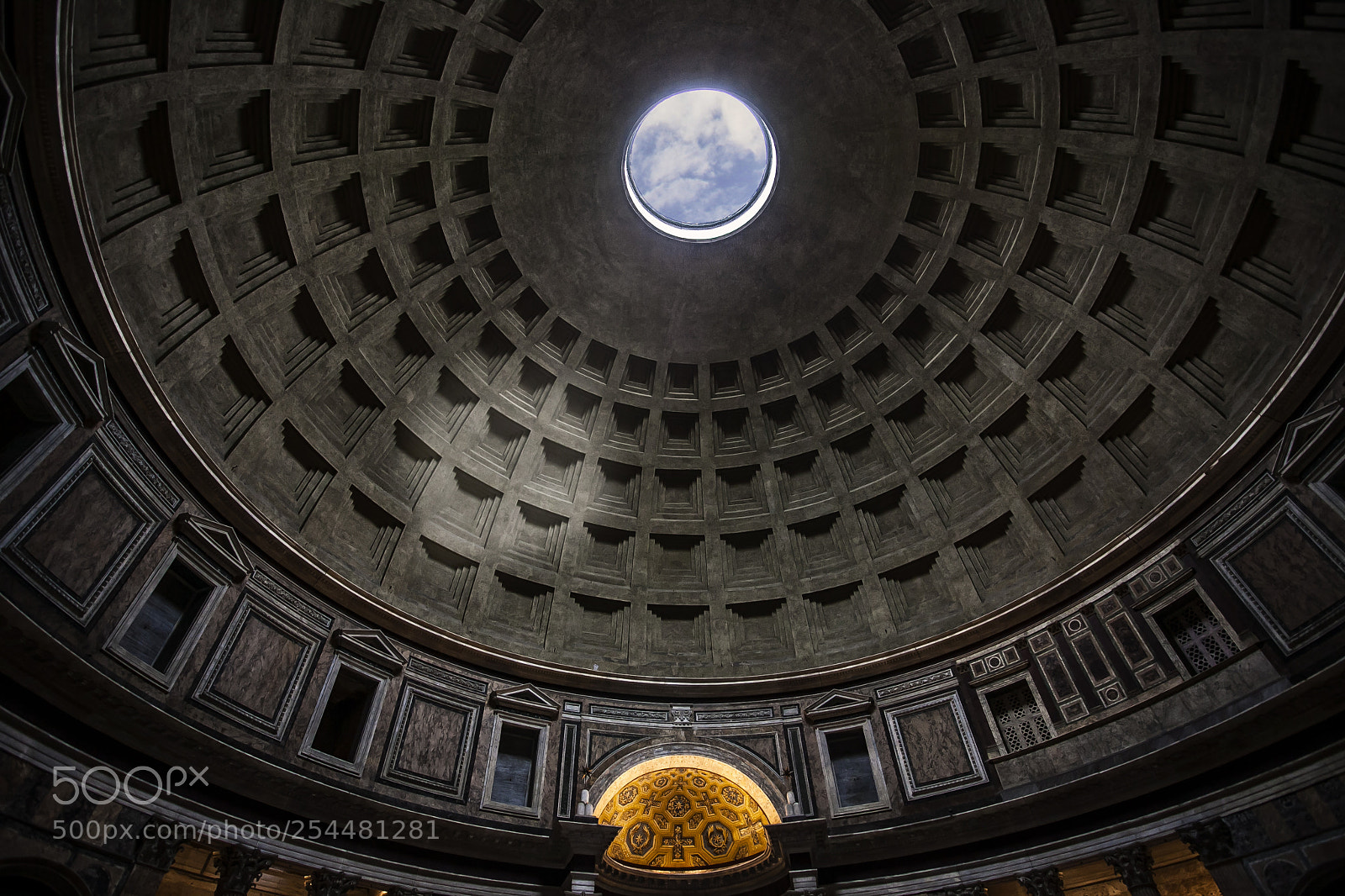 Canon EOS 5D Mark II sample photo. Light through the pantheon photography