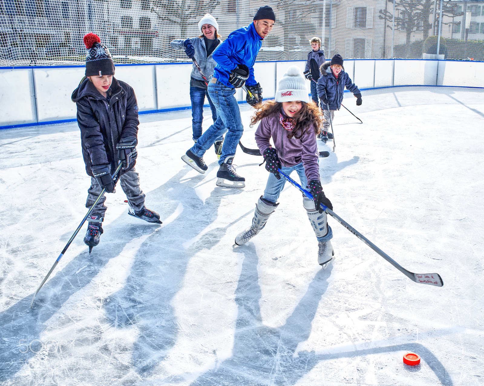 Fujifilm FinePix X100 sample photo. Fun on the ice photography